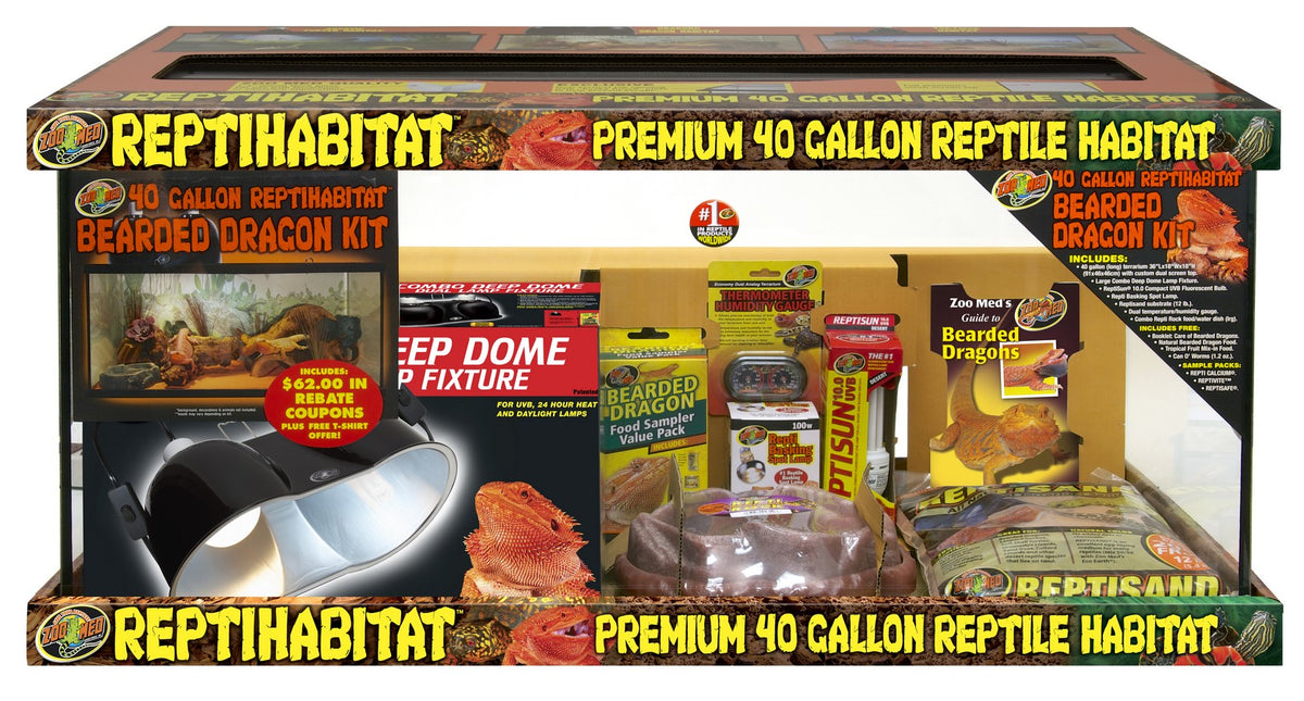 40 Gallon ReptiHabitat™ Bearded Dragon Kit - Serving 5 Locations