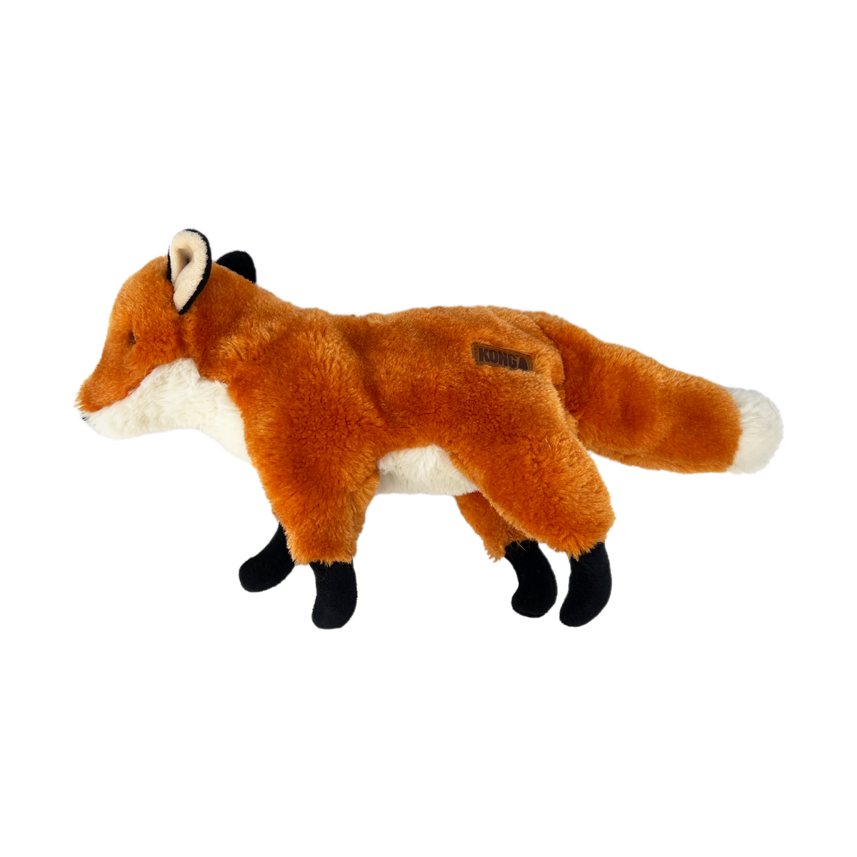 KONG Wild Low Stuff Creatures Fox Dog Toy - Serving 5 Locations