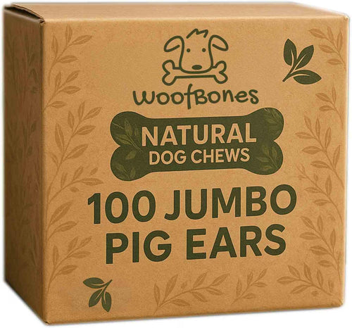 Pets Plus Natural All Natural Jumbo Whole Pig Ears for Dogs