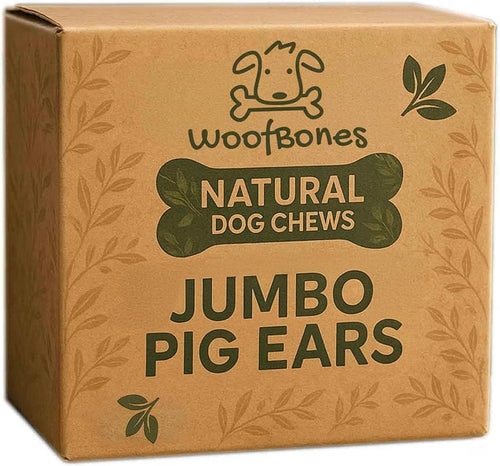 Pets Plus Natural All Natural Jumbo Whole Pig Ears for Dogs