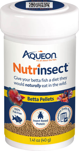 AQUEON NUTRINSECT BETTA PELLETS 1.41OZ
