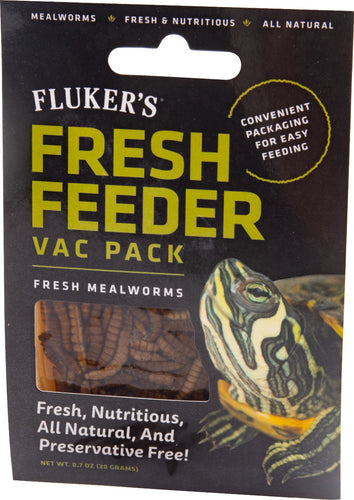 FLUKERS FRESH FEEDER PACK MEALWORMS .7OZ