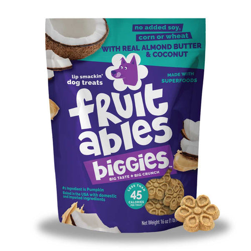 FRUITABLES BIGGIES ALMOND BUTTER/COCONUT 16OZ