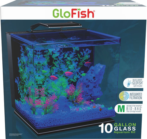 GLOFISH LED GLASS AQUARIUM KIT 10 GAL