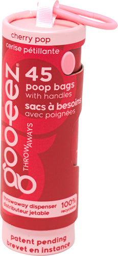 GOO-EEZ ECO FRIENDLY  CHERRY  POOP BAG 45CT