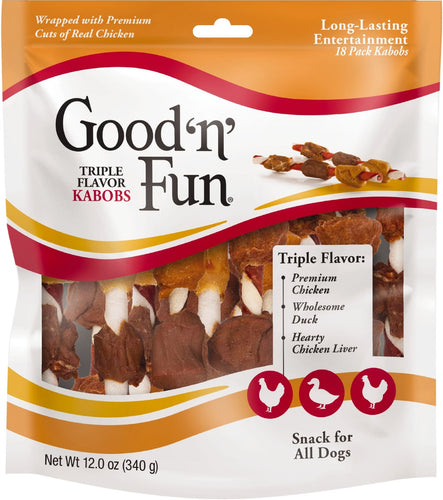 GOODnFUN  TRIPLE FLAVOR KABOBS 12OZ