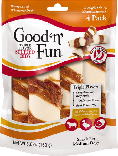 GOODnFUN  TRIPLE FLAVOR STUFFED RIBS 4CT