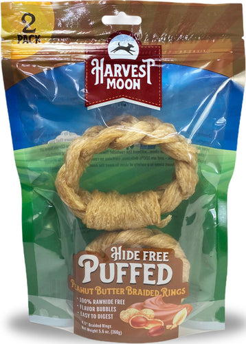 HM PUFFED PB BRAIDED RINGS 2PK