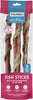 ICELANDIC  BULLY STICK WRAPPED W/FISH SKIN 3PC