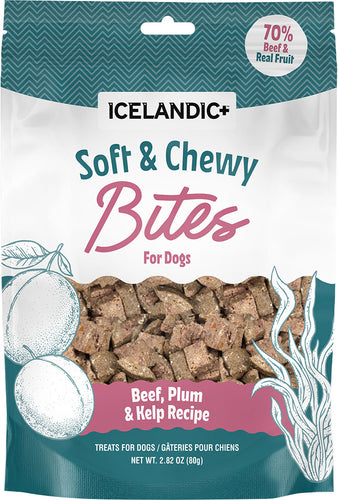 Icelandic SOFT & CHEWY BITES BEEF/PLUM/KELP 1.8OZ