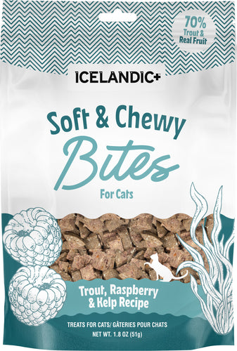 Icelandic SOFT & CHEWY BITES TROUT/RASBERRY/KELP 1.8OZ