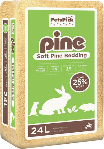 PET'S PICK SOFT PINE BEDDING 24 LITER