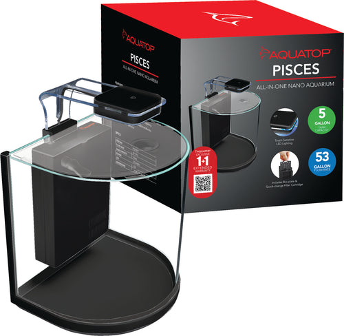 PISCES BOWFRONT ALL-IN-ONE NANO AQUARIUM