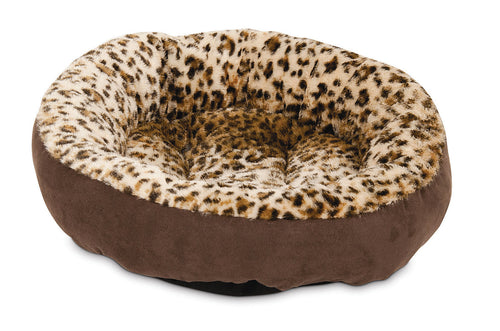 PM ASPEN PET ROUND ANIMAL PRINT BED 18X18