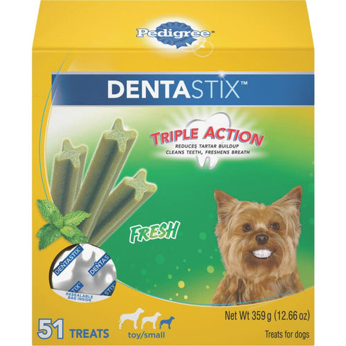Pedigree Dentastix Toy Dog Fresh Dental Dog Treat (51-Pack)