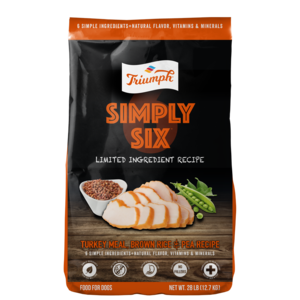 Triumph Simply Six Turkey Meal, Brown Rice, & Pea Recipe Dog Food
