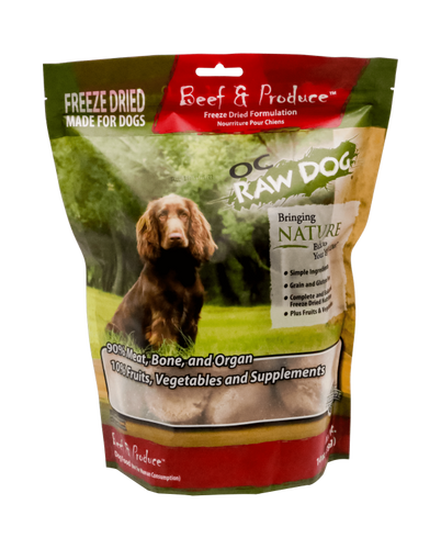 OC Raw Dog Freeze-Dried Beef & Produce Sliders