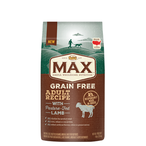 NUTRO MAX GRAIN FREE ADULT RECIPE PASTURE FED LAMB