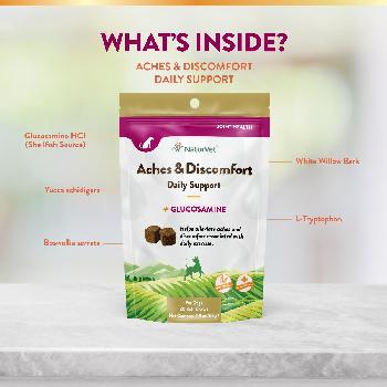 NaturVet Aches & Discomfort Soft Chews for Dogs
