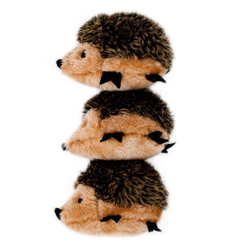 ZippyPaws Miniz 3-Pack Hedgehogs Dog Toy