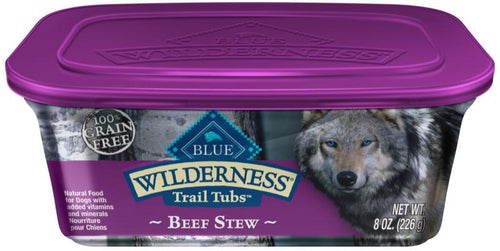 Blue Buffalo Wilderness Trail Tubs Grain Free Beef Stew Dog Food Tray