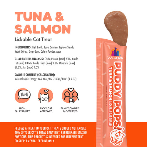 Weruva Puddy Pops Lickable Tuna & Salmon Cat Treat