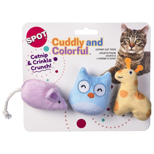 Ethical Pet SPOT Cuddly & Colorful Cat Toys
