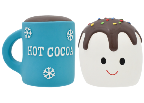 Multipet Latex Hot Cocoa and Marshmallow Dog Toy