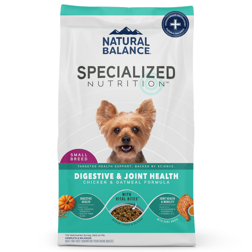 Natural Balance Small Breed Digestive & Joint Health Chicken & Oatmeal Formula Dry Dog Food