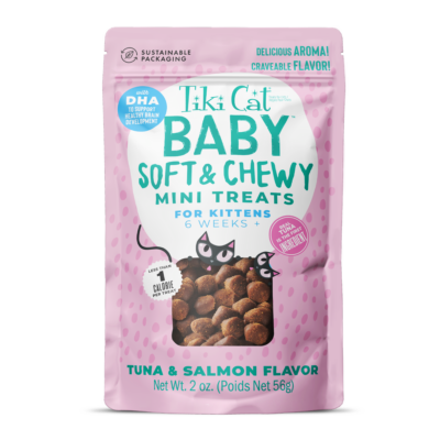 Tiki Cat Tiki Cat® Baby™ Soft & Chewy Mini Treats: Tuna & Salmon Flavor Cat Treats