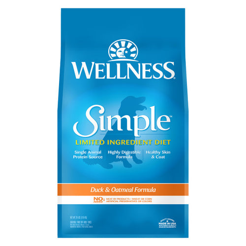 Wellness Simple Natural Limited Ingredient Diet Duck and Oatmeal Recipe Dry Dog Food