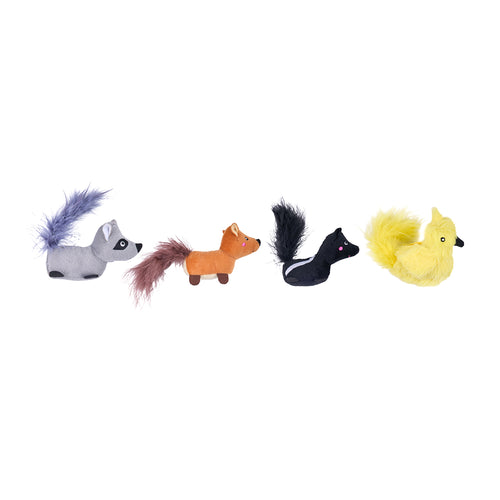 ZippyClaws® 4-Pack – Critters Cat Toy