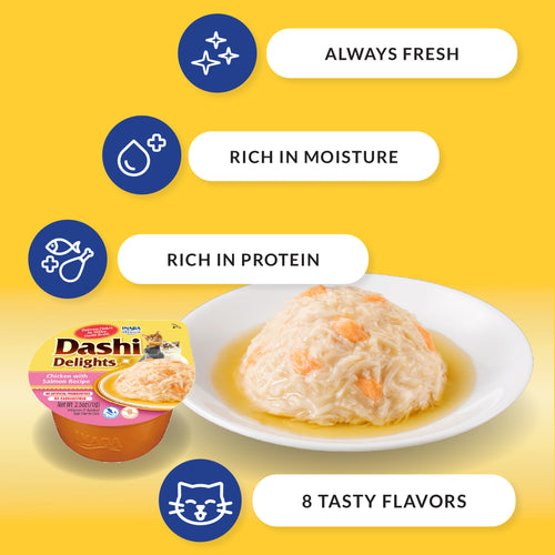Inaba Dashi Delights Chicken with Tuna Recipe Cat Treats