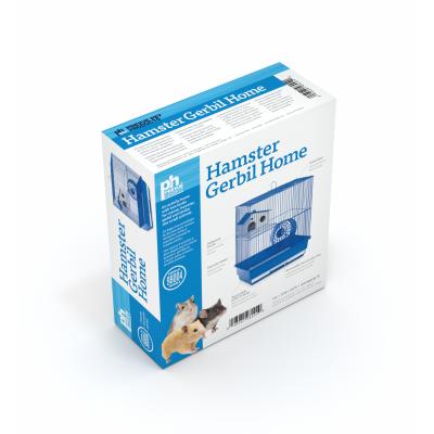 Prevue Pet Products Two-Story Hamster Gerbil Home - Blue (Graphic Carton)
