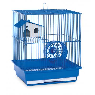 Prevue Pet Products Two-Story Hamster Gerbil Home - Blue (Graphic Carton)