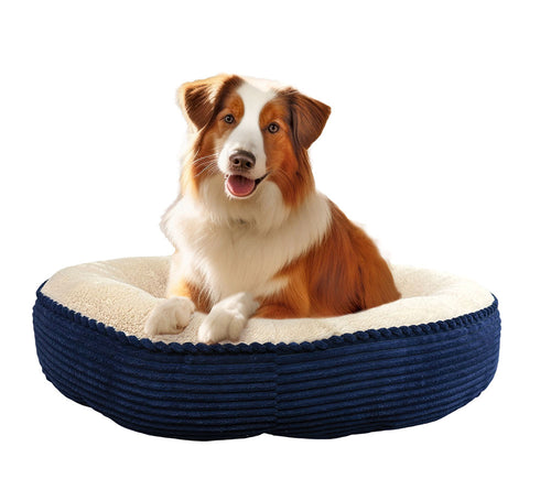 Ethical Pet Spot SLEEP ZONE LUXE ROUND RIB CORDUROY 36″ NAVY