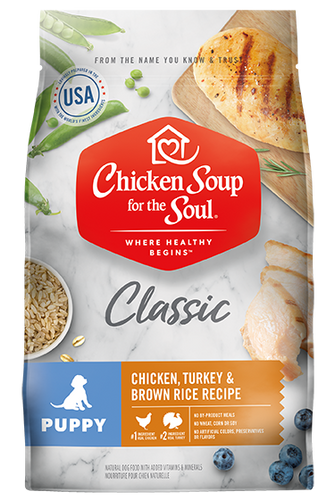 Classic Puppy Dry Food - Chicken, Turkey & Brown Rice Recipe