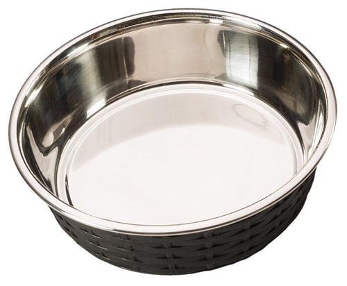 Ethical Pet SOHO BASKETWEAVE DISH BLACK 550Z