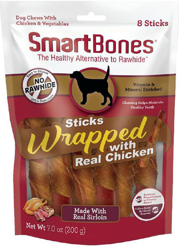 SB WRAPPED STICKS SIRLOIN/CHICKEN 8CT