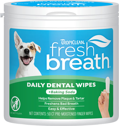 TROPICLEAN DENTAL WIPES