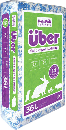 UBER SOFT PAPER BEDDING BLUE/WHITE 36L
