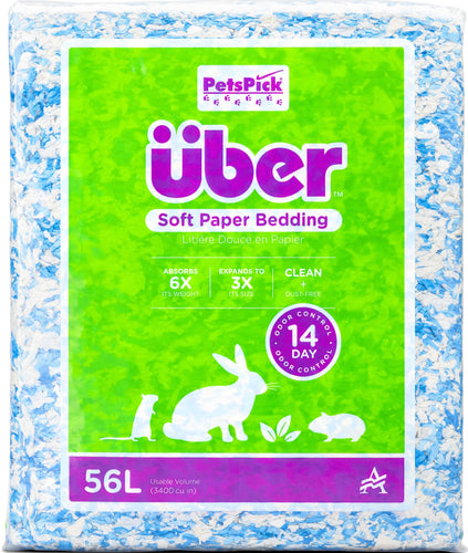 UBER SOFT PAPER BEDDING BLUE/WHITE 56L